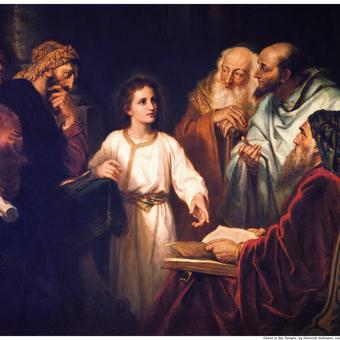 Jesus at the temple